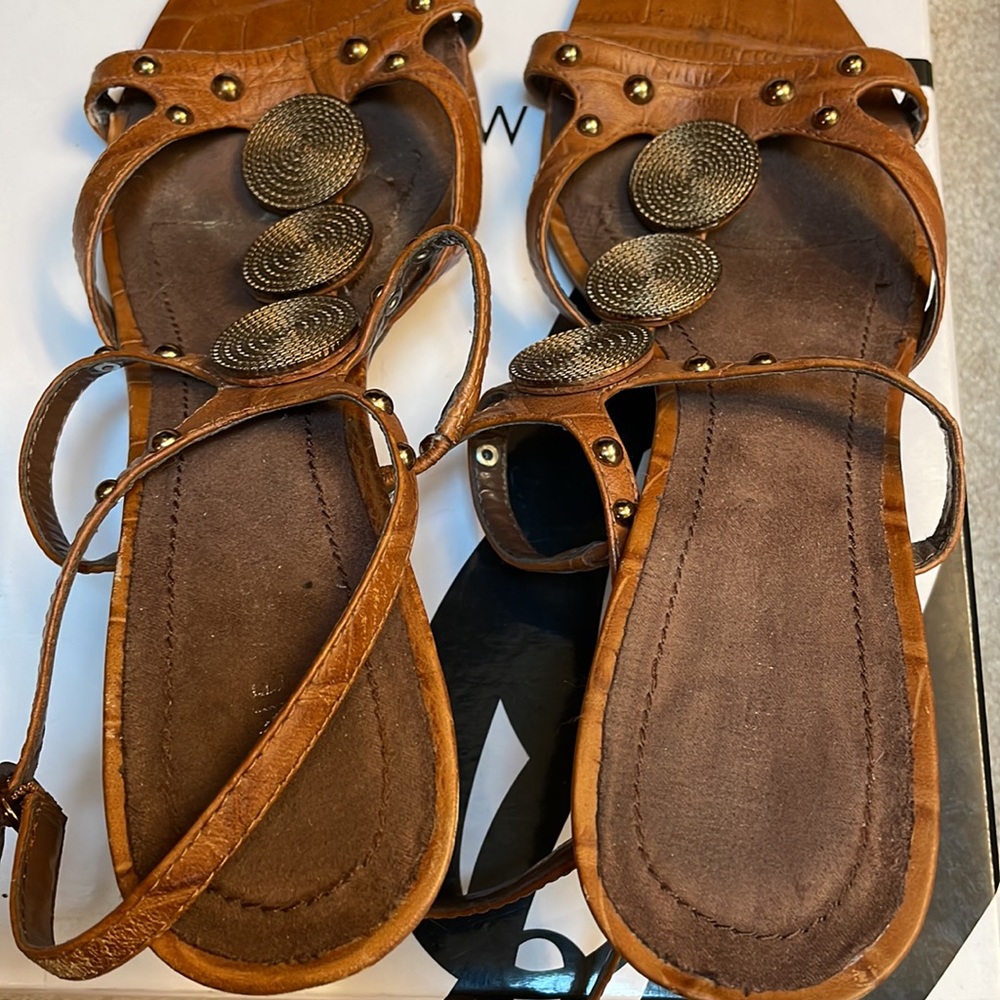 Leather Nine West heeled Sandal - Picture 4 of 4